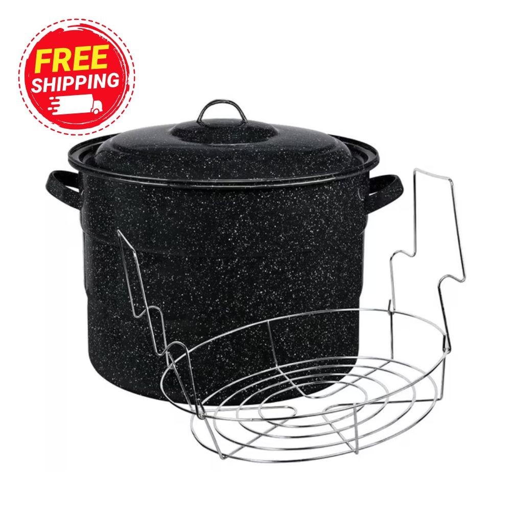 Granite Ware 21.5-Quart Water Bath Canner with Rack