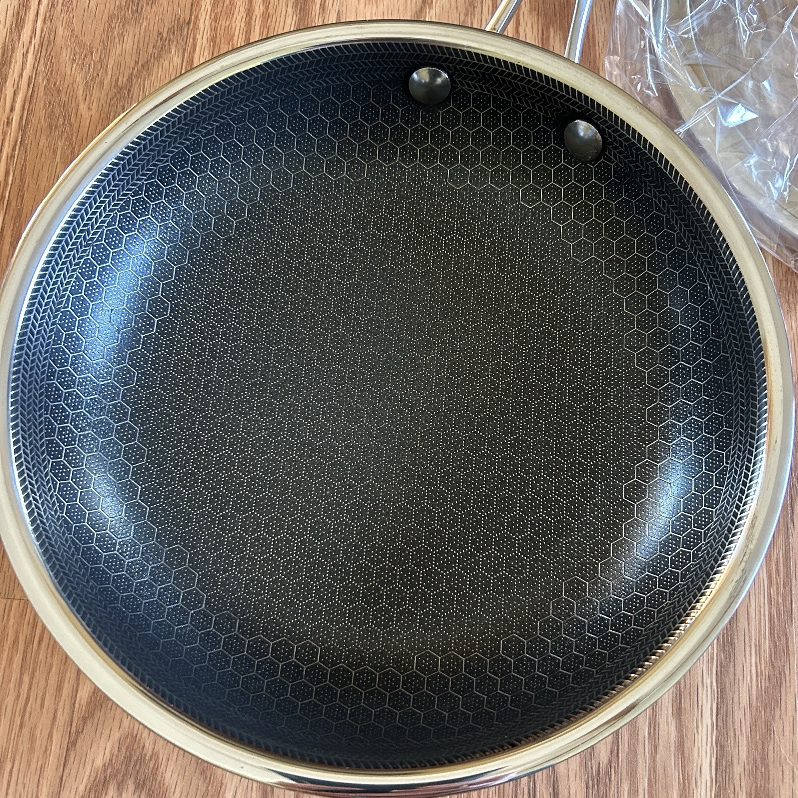 GENTLY USED HEXCLAD 8″ Fry Pan Hybrid Stainless Steel Frying Pan with Lid