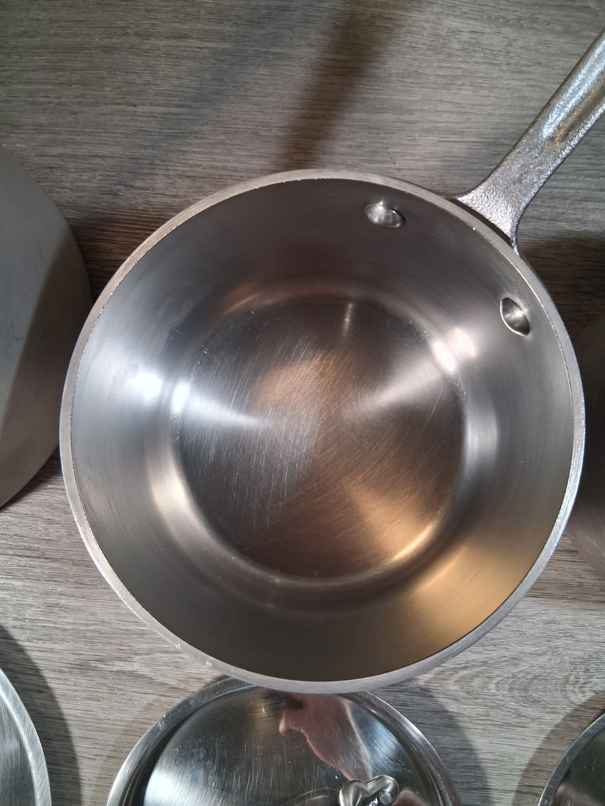 All-Clad Master Chef Cookware Set (10 Nice Pcs. Pots/Pans/Lids) Very Clean