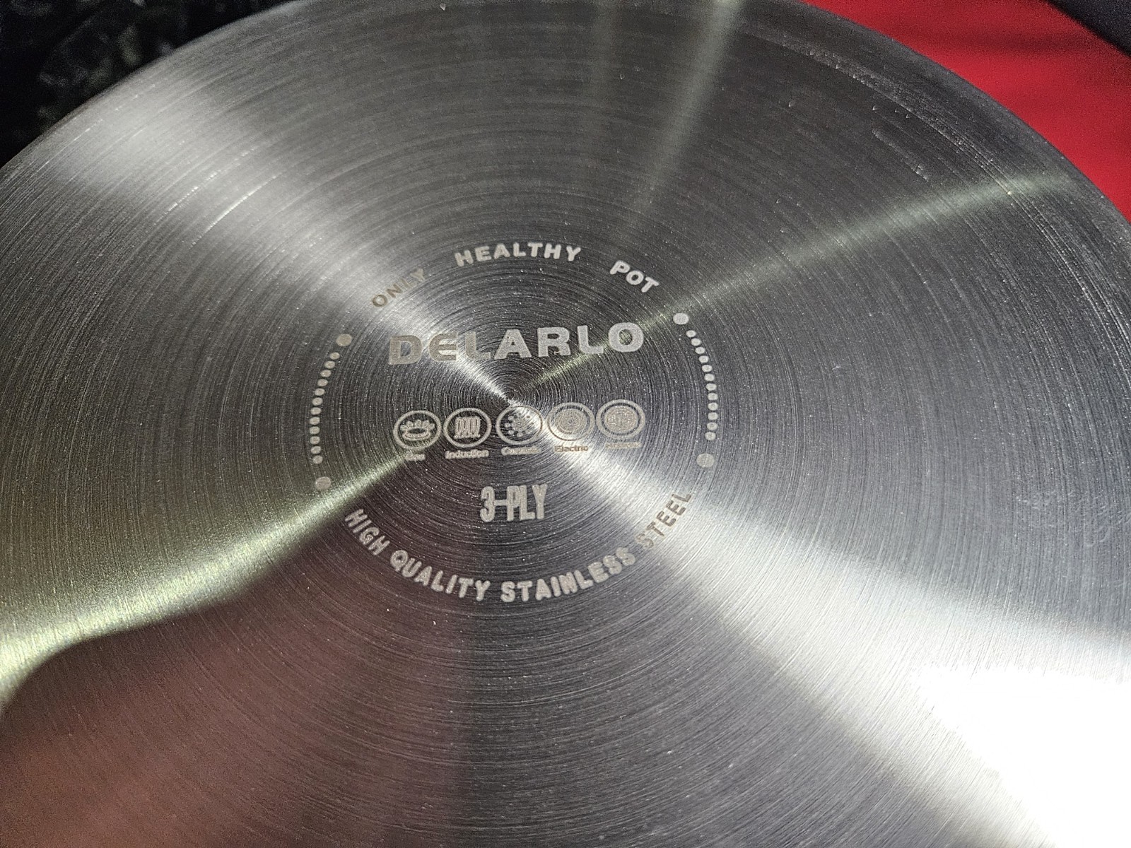 Tri-Ply Stainless Steel Stock Pot, 5QT Non Stick Pots, Induction Ready – Delarlo