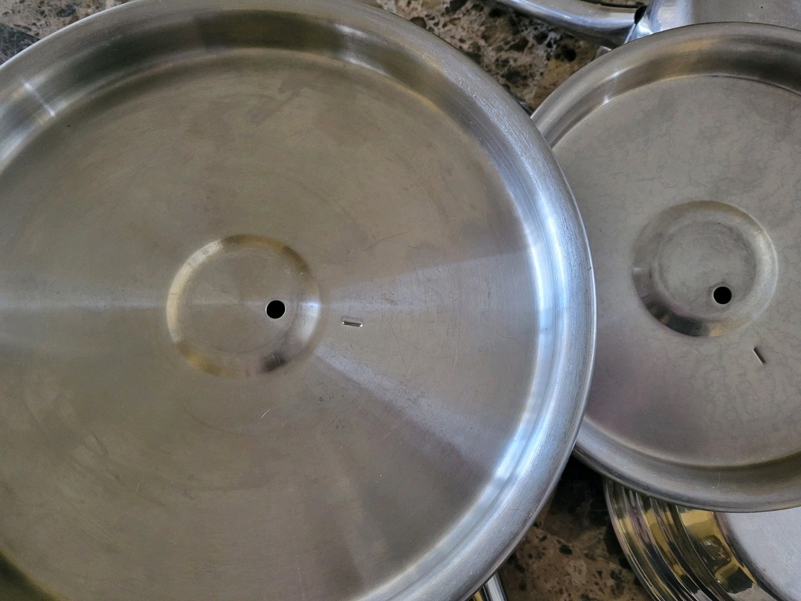 New Era 7 Ply Stainless Cookware 6 pcs Set T304 3qt + Steamer 1qt 2 Lids Skillet