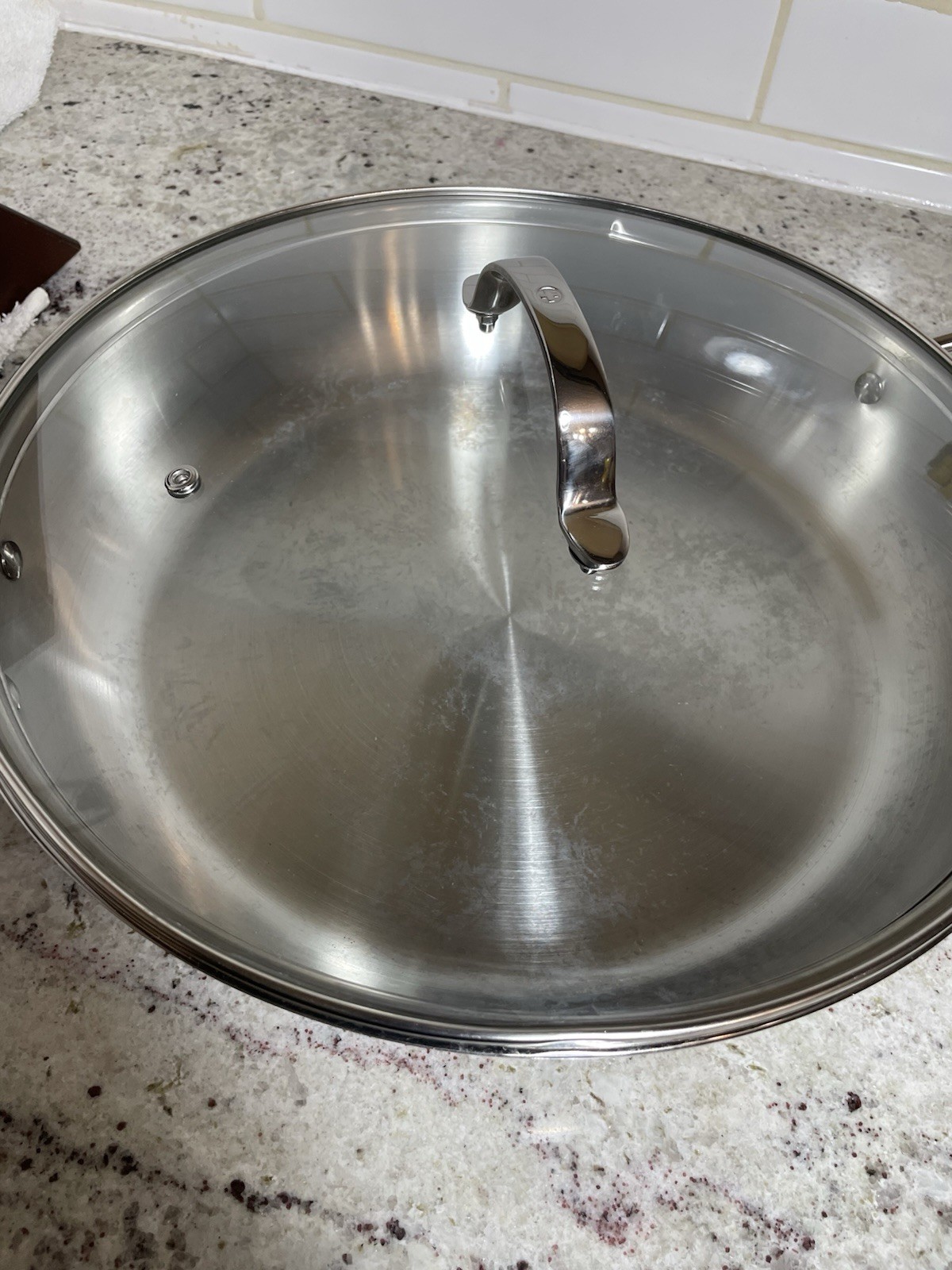 Swiss Diamond Stainless Premium Steel Chef’s Fry Pan With Lid 13 inches