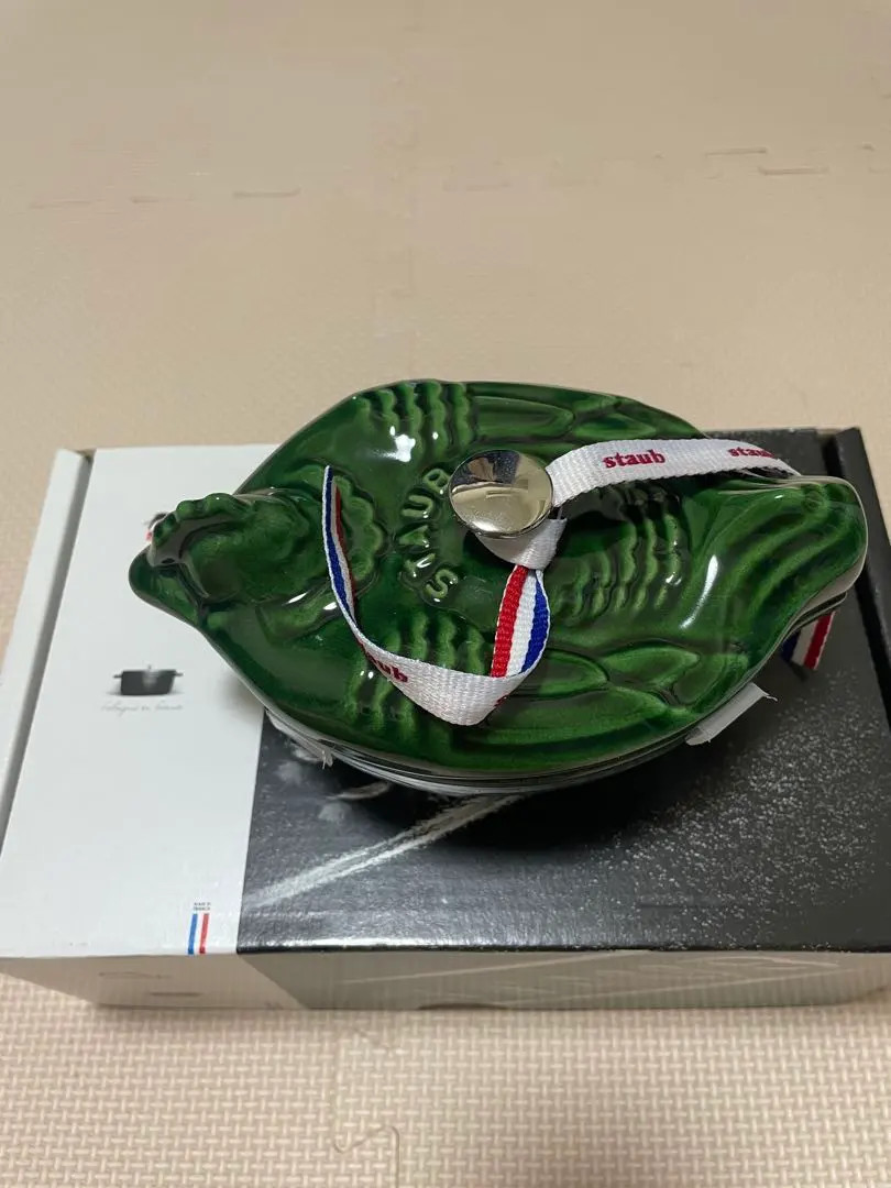 STAUB Small Chicken Cocotte 11cm 4.3in 0.25L Mini Cocotte Basil Green Cast Iron