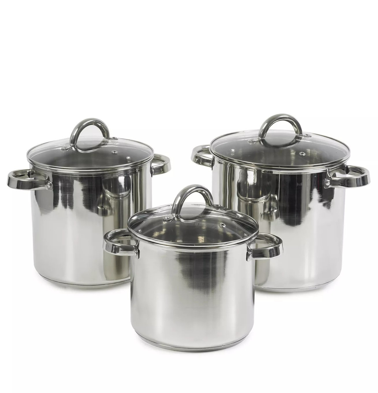 192$ Sedona Kitchen Stainless Steel 3 Pieces US Stock Pot Set