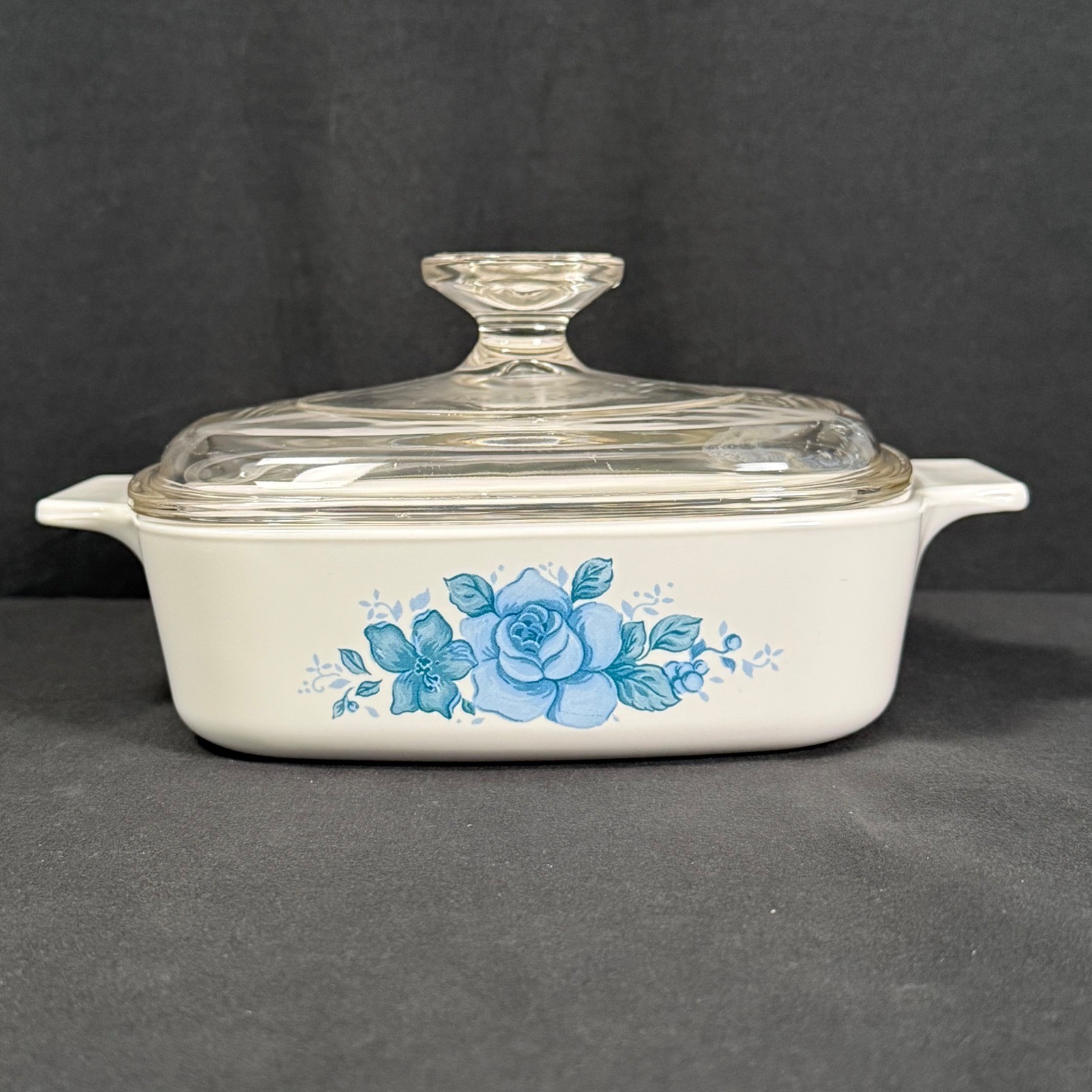 Corning Ware Blue Velvet 1 L Casserole Dish A-1-B & Lid A-7-B Vintage 1997-98