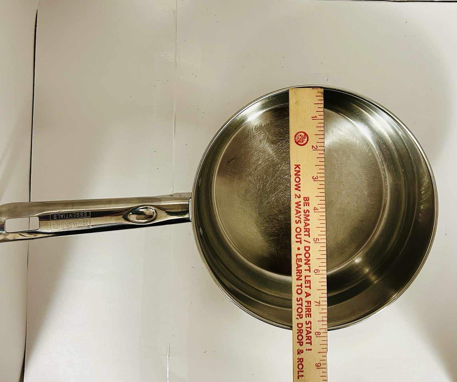 Basic Essentials Stainless Steel Professional 8” Saucepan