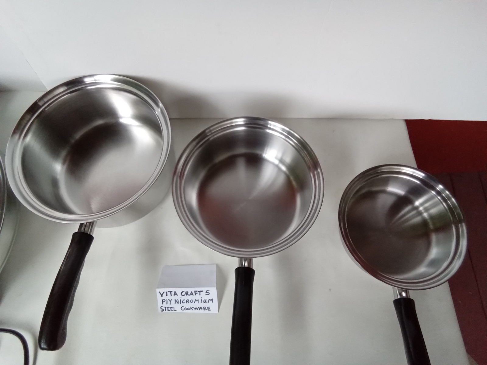 VITA CRAFT 5 PLY NICROMIUM STEEL 3 PC. SAUCE W/ELECTRIC LIQUID CORE SKILLET 13″☆