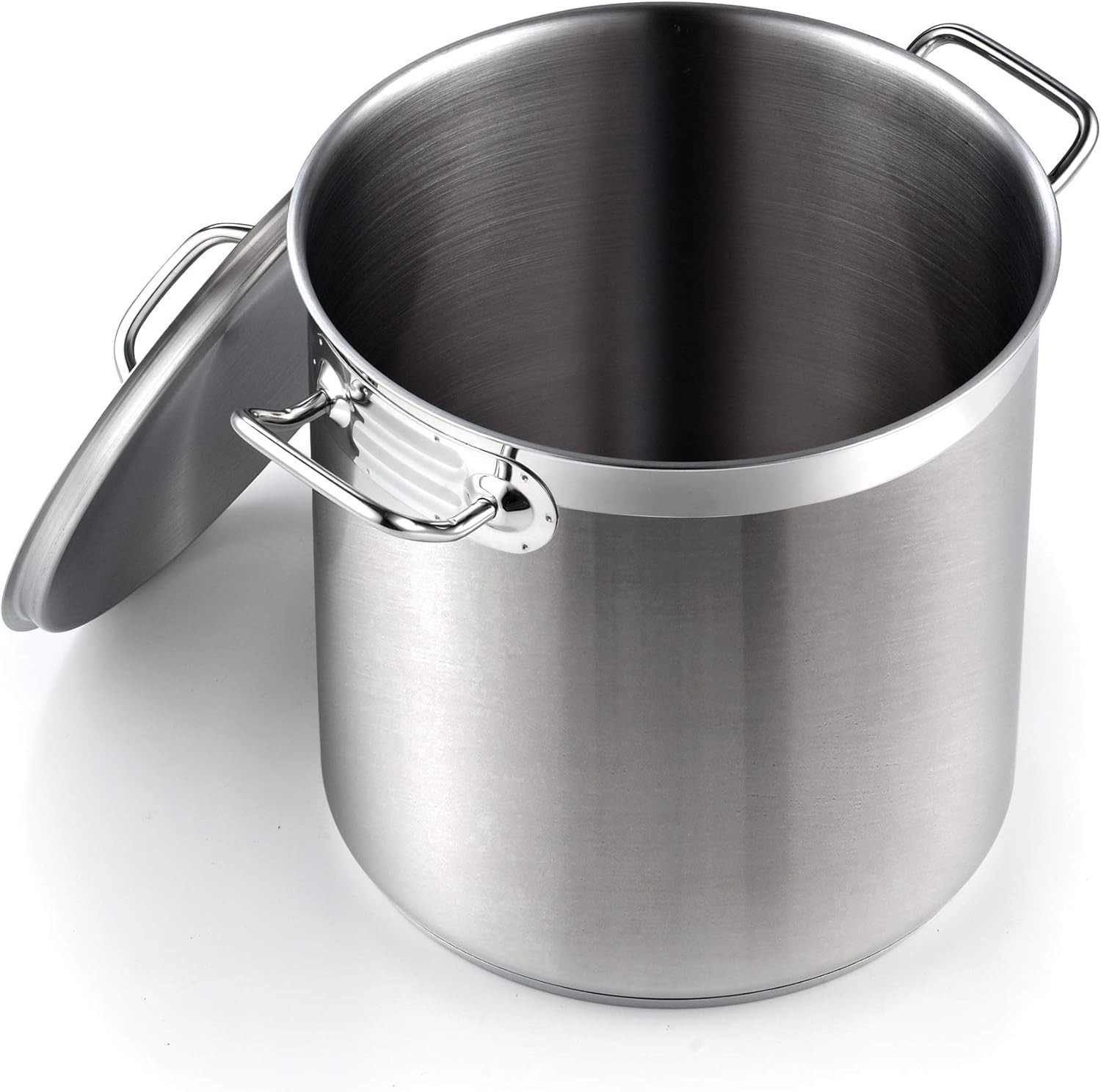 11QT Stainless Steel Stock Pot w/ Lid Large Pasta Soup Canning Cookware