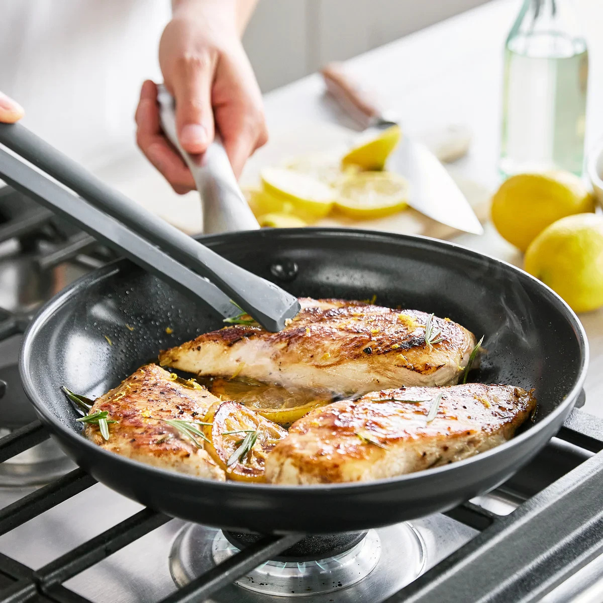 GreenPan Levels Hard Anodized Healthy Ceramic Nonstick, 10″ 12″ Frying Pan Skill