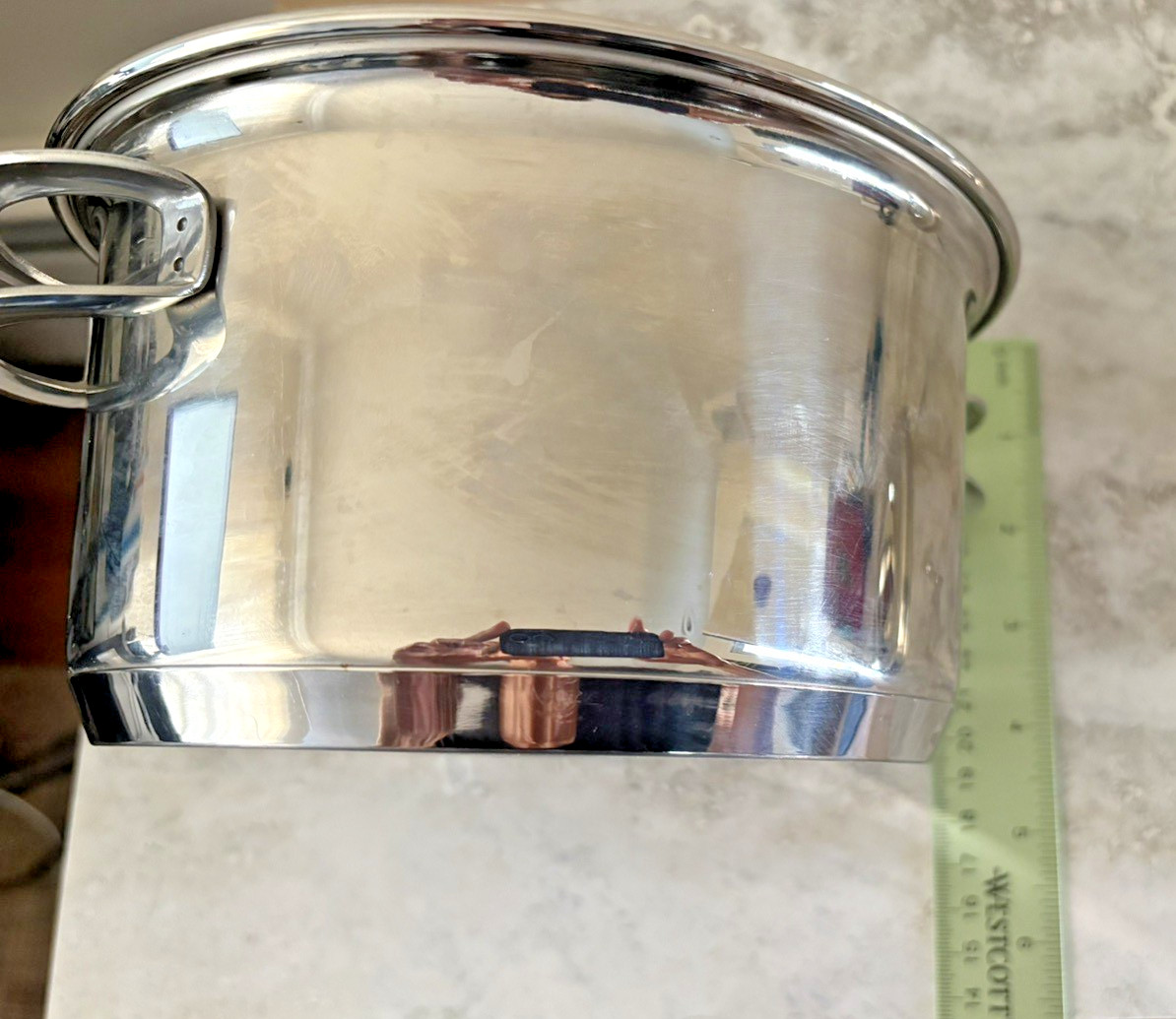 Tramontina 16cm Stainless Steel Casserole Pot Stockpot with Lid 18/10 Brazil