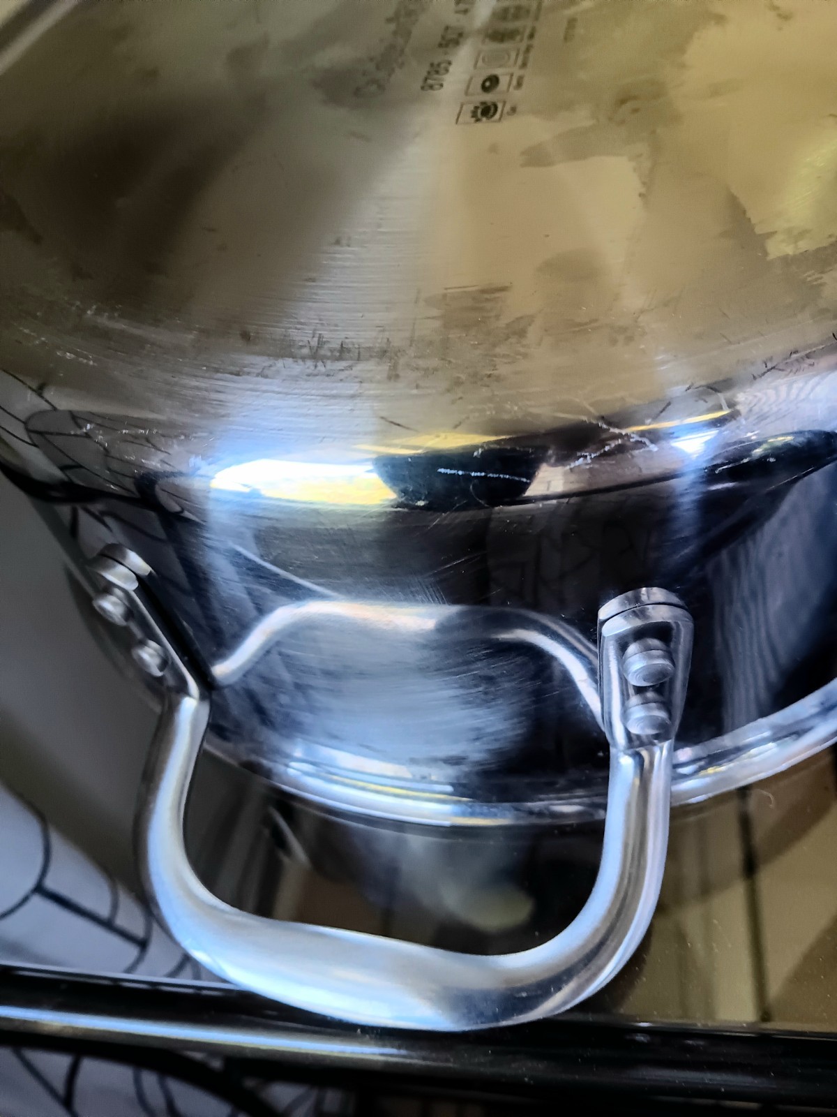 Calphalon 10” Induction Stainless Steel Dutch Oven 5QT Pot & Glass Lid No. 8785