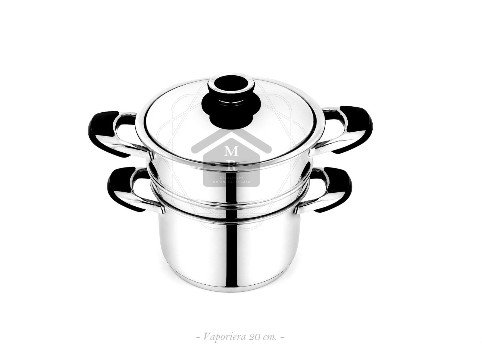 18/10 Stainless Steel Steamer Set with Colacuoci Insert Workshop Prandelli