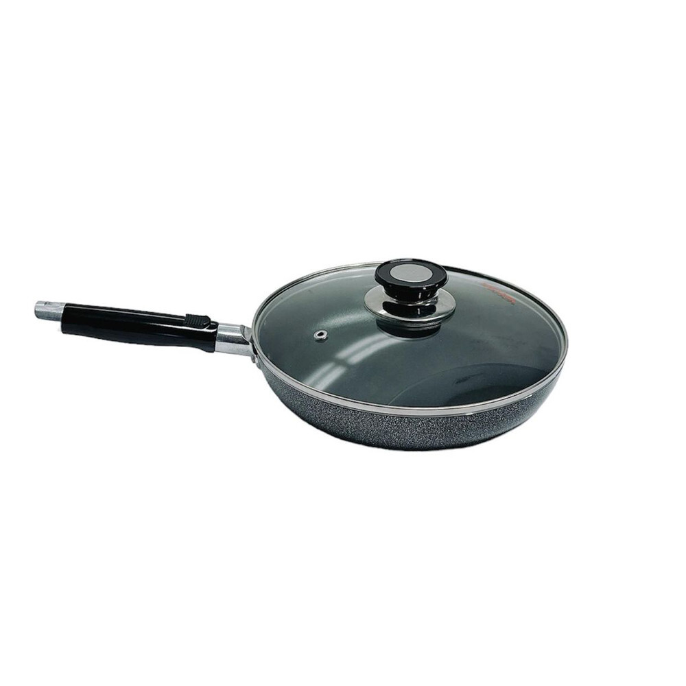 11″ Nonstick Fry Pan W/ Lid Deep Frying Pan with Handle,Skillet,Dishwasher Safe
