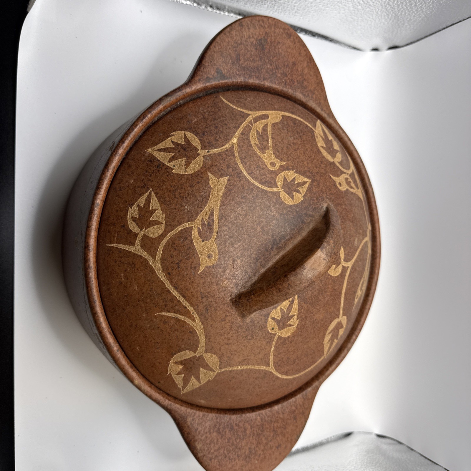 Ten Thousand Villages Brown Tamarimd Casserole Dish
