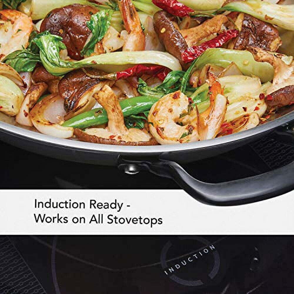 WOK KITCHENAID COOKWARE 15″ STAINLESS STEEL 5-PLY CLAD PAN INDUCTION FLAT BOTTOM