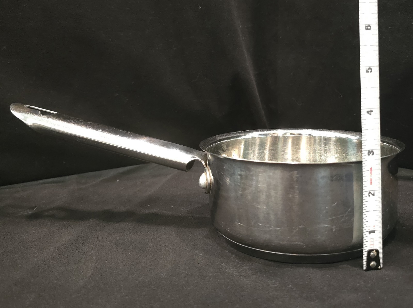 Wolfgang Puck Cafe Collection 8 piece set 18/10 Stainless Cookware Set EUC