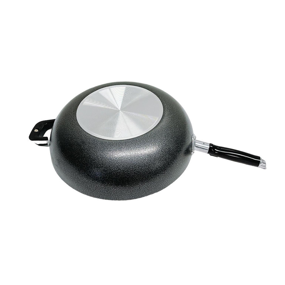 13.5″ (34CM) Non-Stick Coating Wok Pan With Lid Cooking Pot Cookware Frying Wok