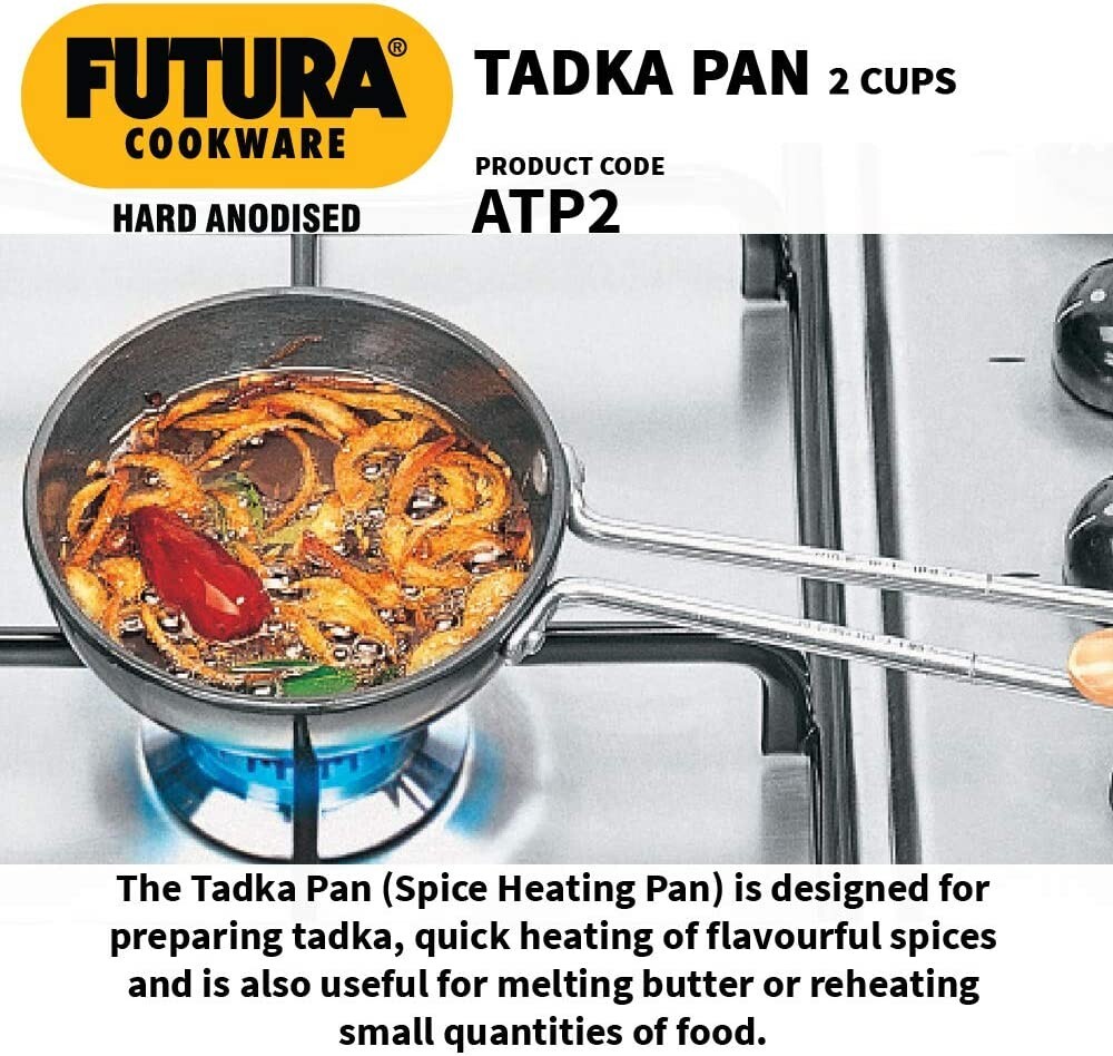 Hawkins Futura Hard Anodized 2-Cup Tadka Pan ATP2
