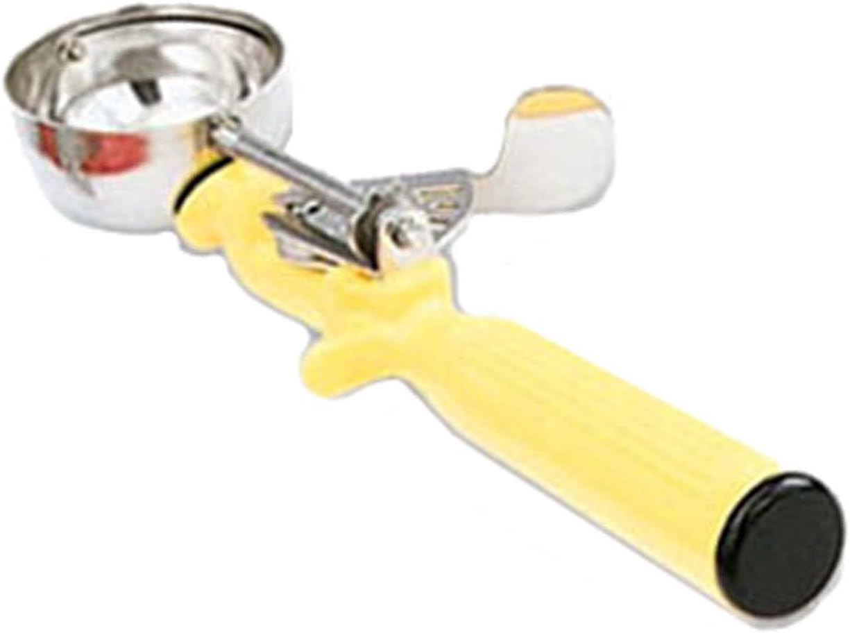 1-5/8 oz Stainless Steel Disher – Size 20,Yellow