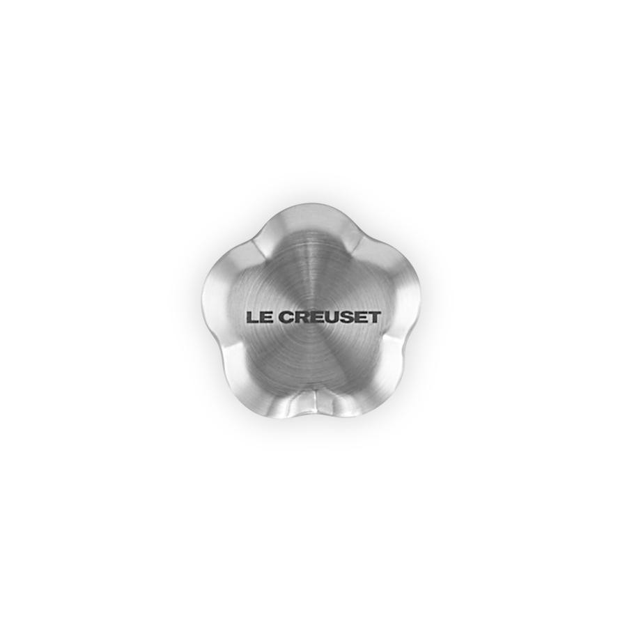 Le Creuset Flower Stainless Steel Knob 2 pcs Set Silver light gold For Signature