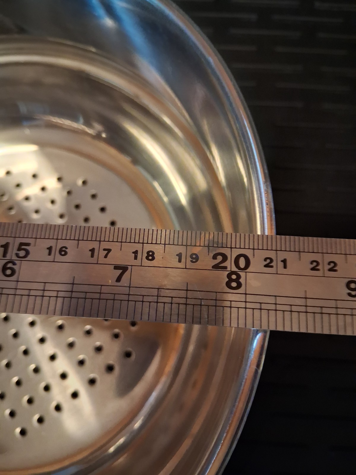 All-Clad 8″ Stainless 3 Qt Steamer Basket Insert Strainer Long Handle EXCELLENT