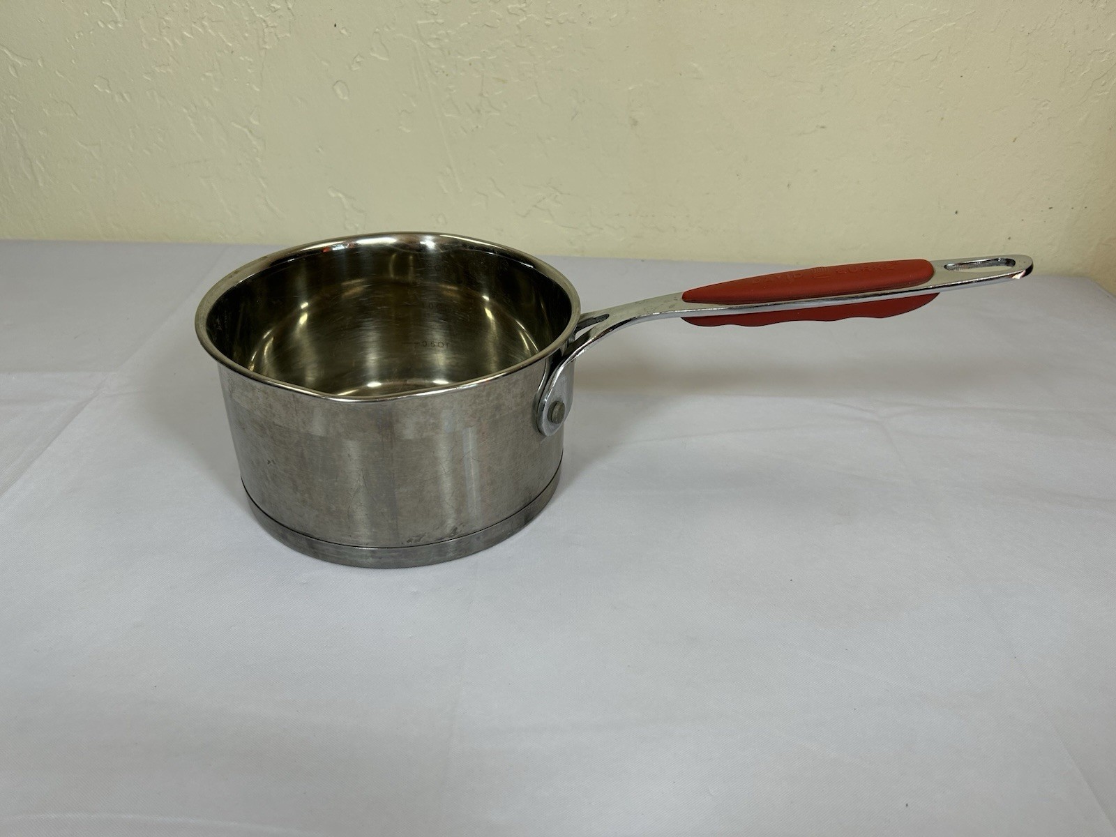 David Burke Gourmet Pro Heavy Stainless 1.75 Qt Sauce Pan Heavy Commercial Grade