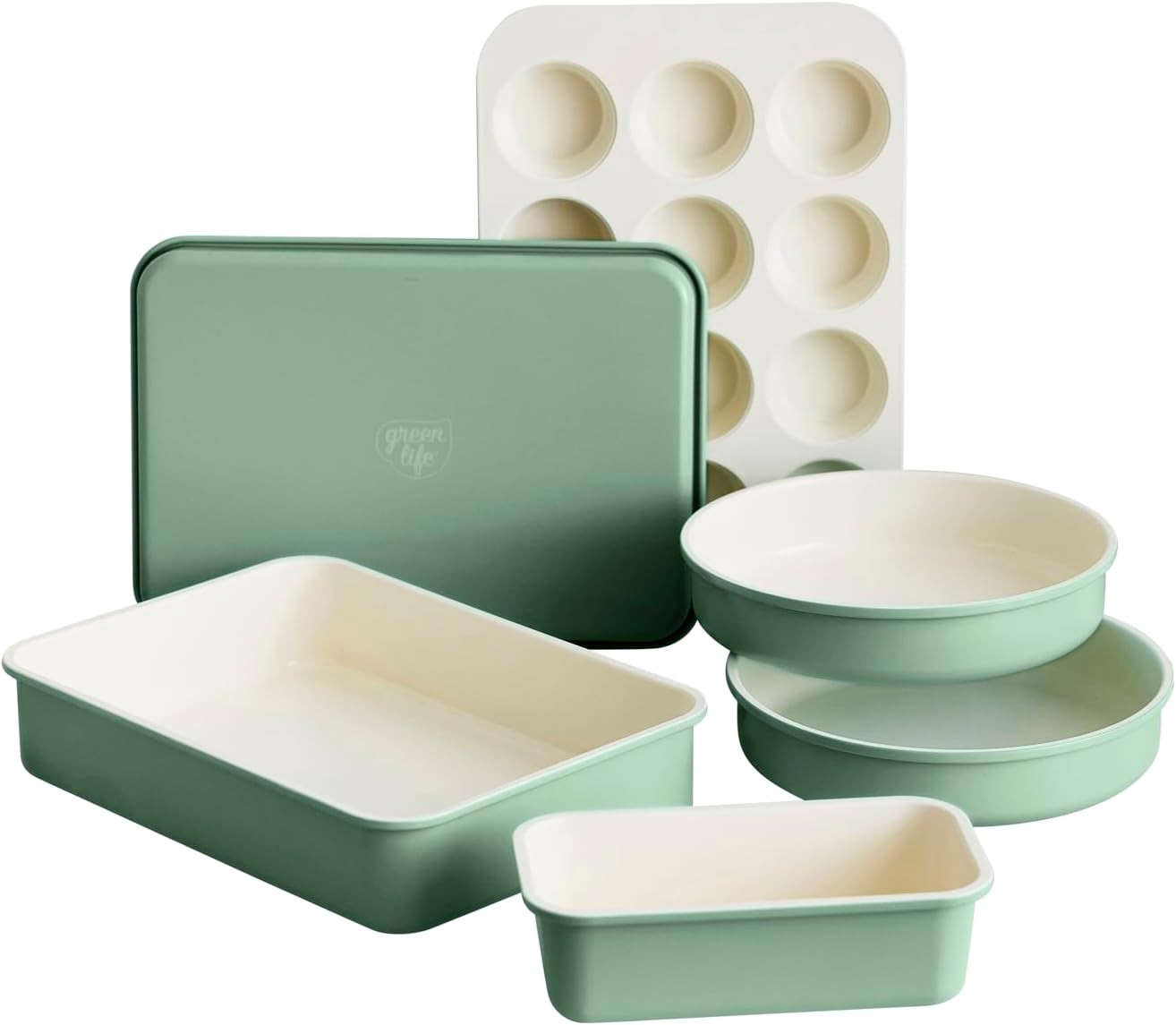 Sage Nonstick 6-Piece Bakeware Set, PFAS-Free, Oven & Dishwasher Safe