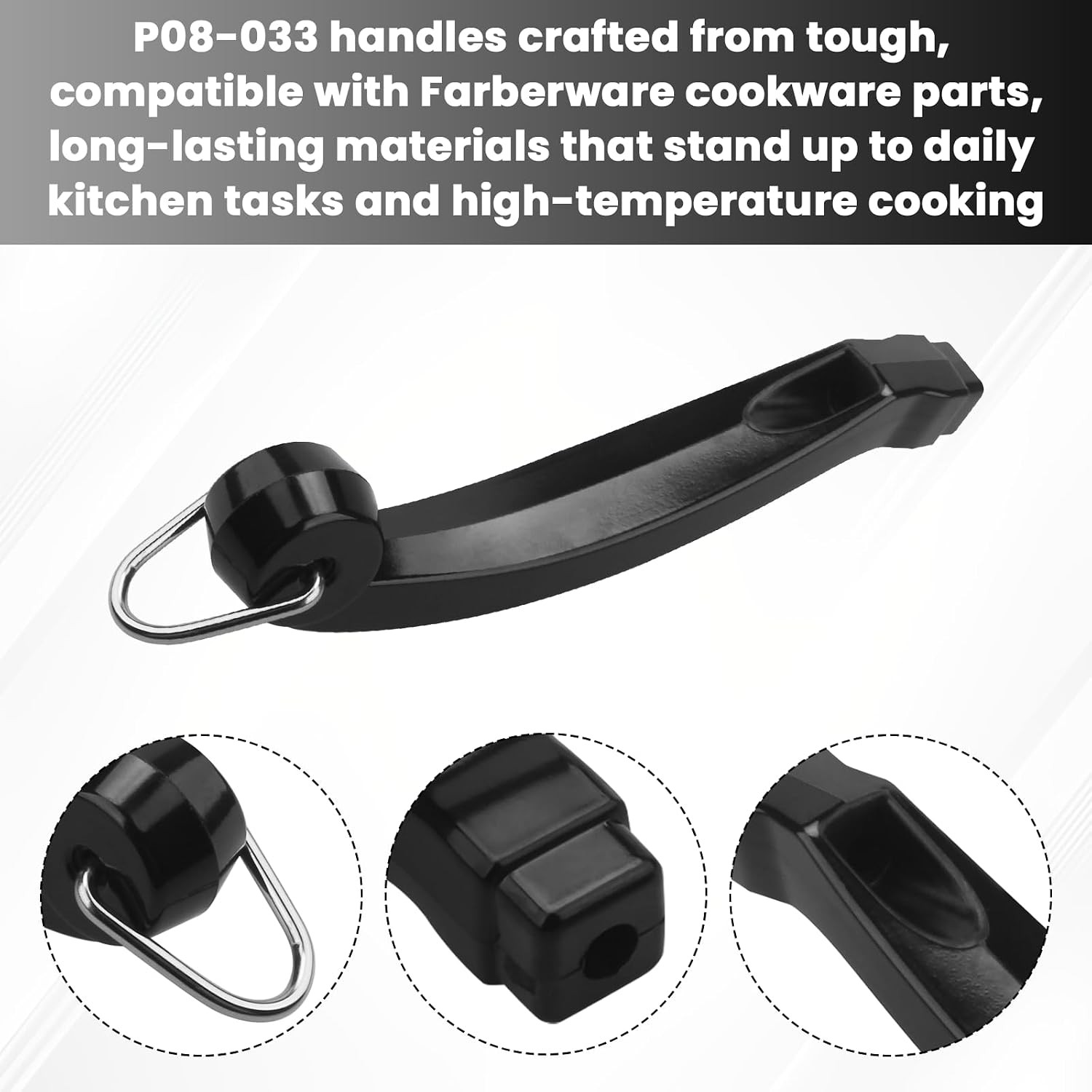 P08-033 Saucepan Handle Replacement (Long) for Farberware Saute Pans Handle