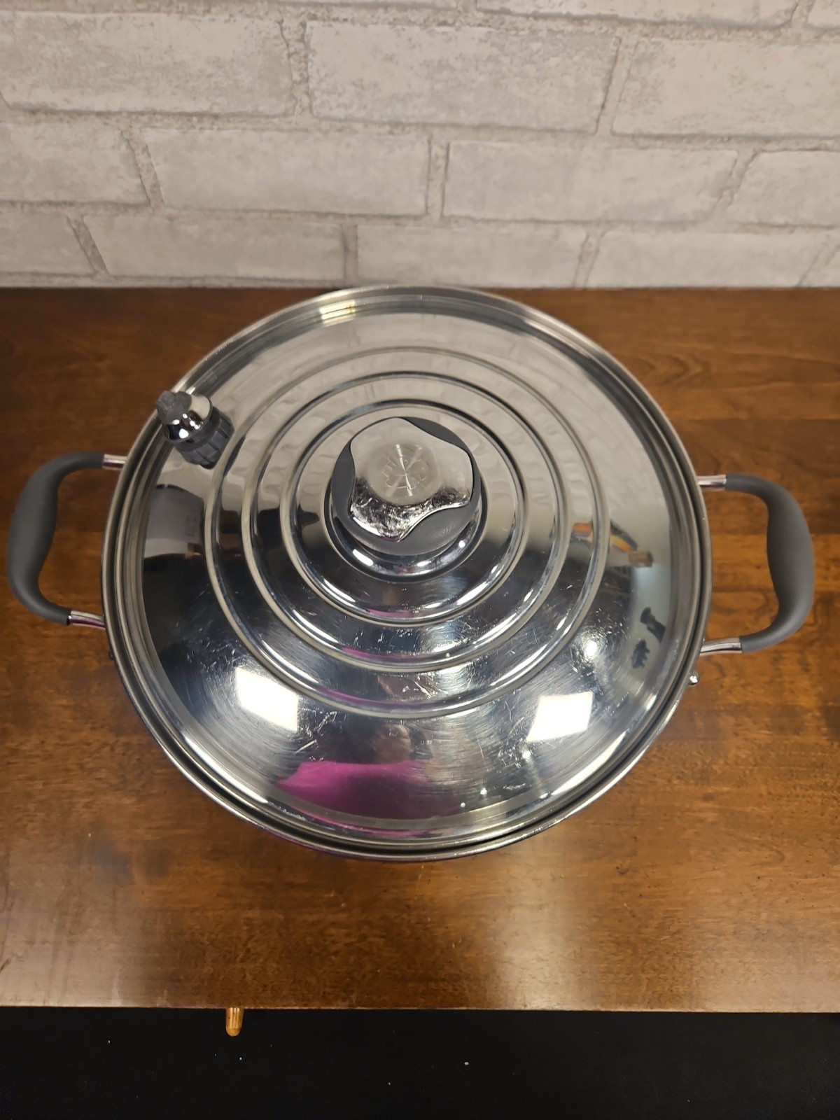 Royal Prestige 6Qt Stockpot T-304 With Lid Surgical Steel Made In Italy 10.5”
