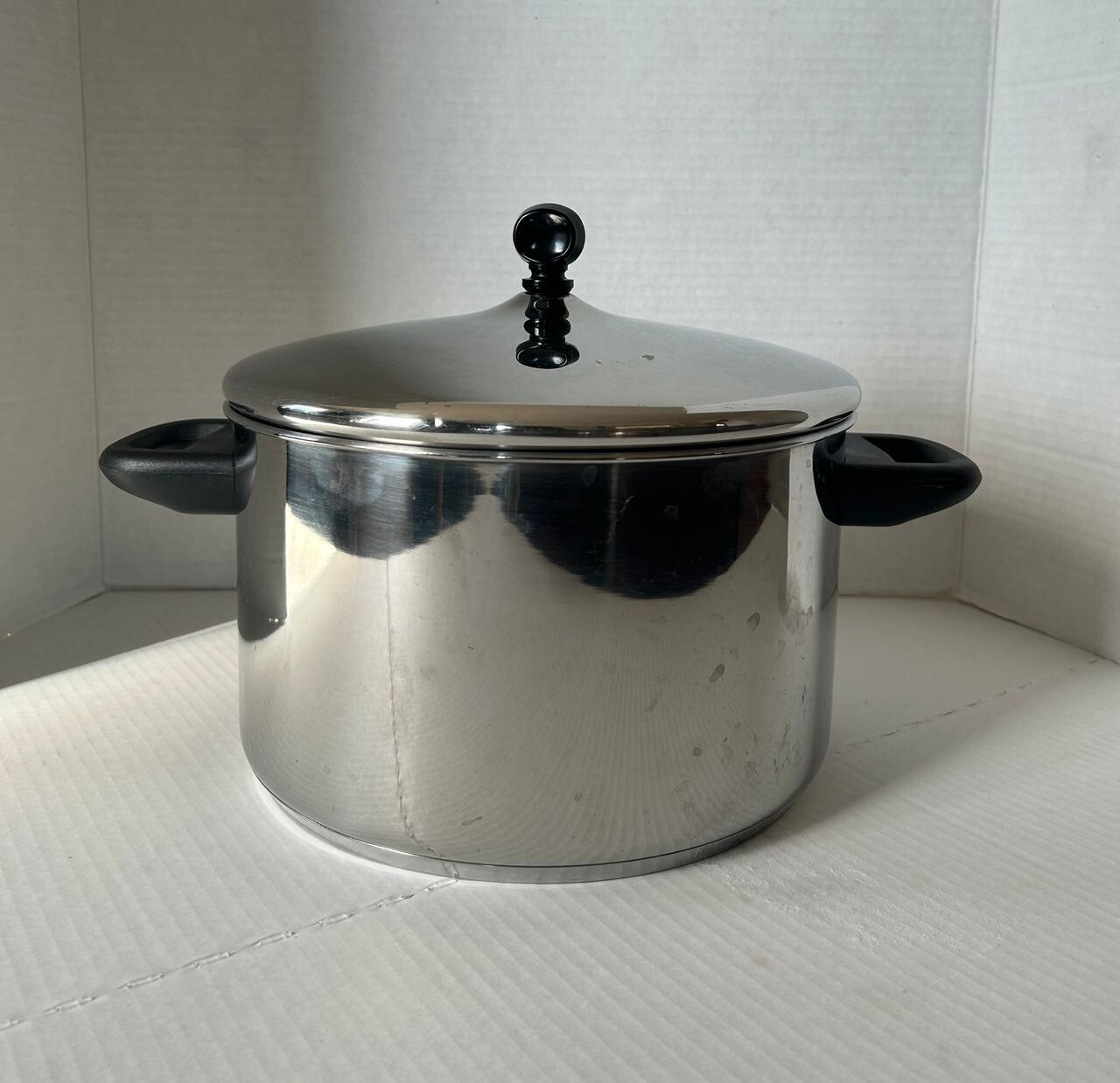 BASICS TOOLS OF THE TRADE 6.5 QT STAINLESS COOKING STOCK SOUP POT LID