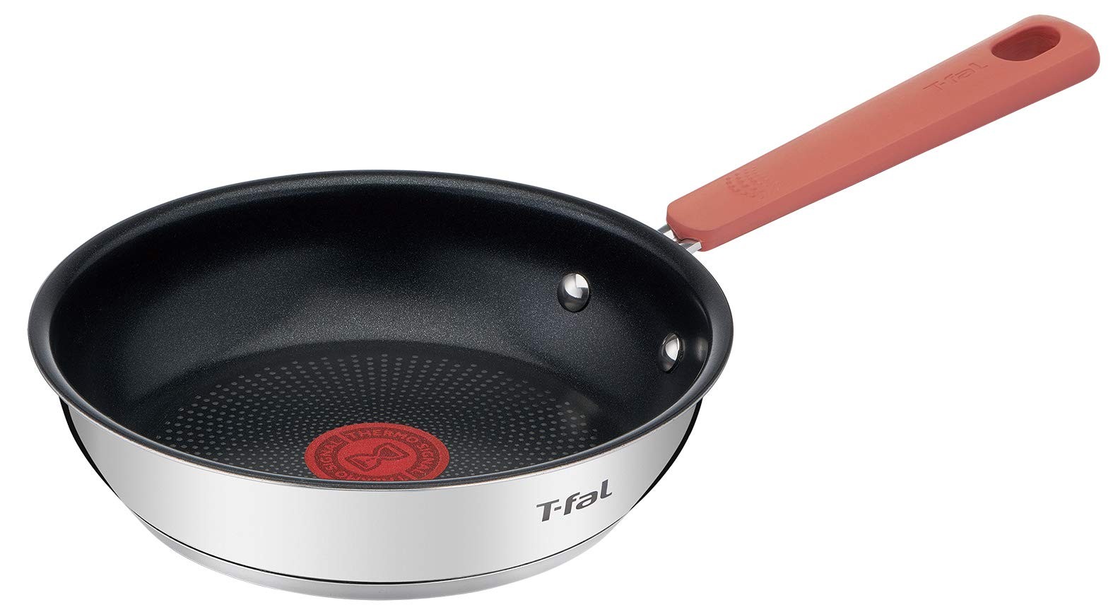 T-Fal 20cm Frying Pan, IH and Gas Stove Compatible, OptiSpace IH Stainless Steel