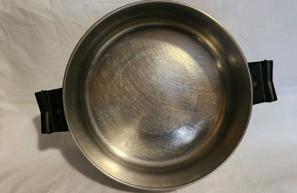 Saladmaster 6.5 Qt Tri-clad Stainless Steel Dutch Oven Stockpot Fry Pan Lid 18-8