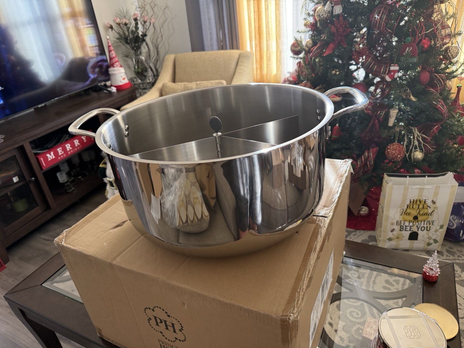 Princess House Heritage Stainless Steel Classic 32-Qt. Tamalera W/Divider #10370