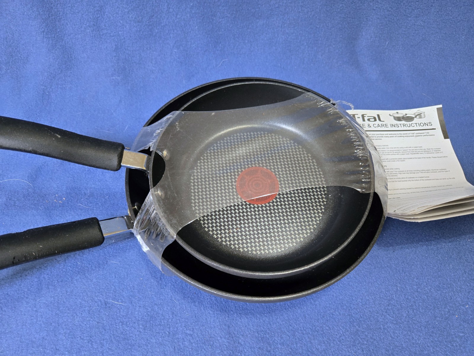 T-Fal Hard Anodized Nonstick Fry Pan Set 2 Piece, 8, 10 Inch, Techno Base
