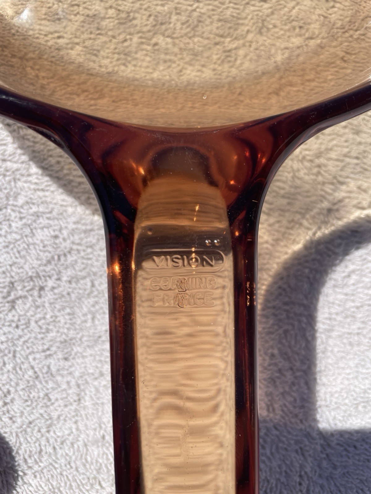 VISION by Corning Glass Frying Pan Set Brown Round Transparent 10″ & 7″
