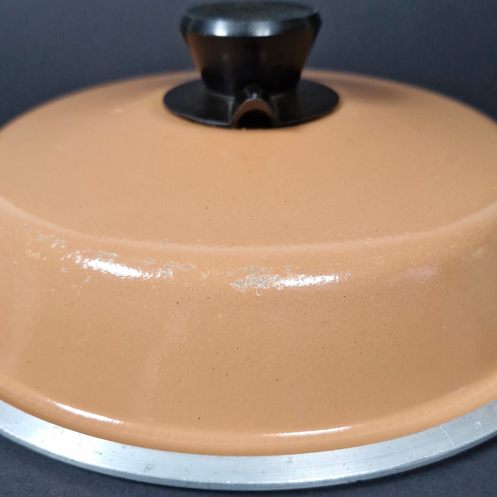 Bessemer Lid Only Caramel Brown With Knob And Steam Vent 24.75 cm