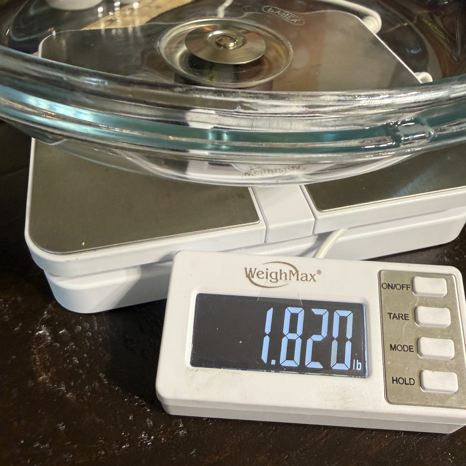 8″ Pyrex Clear Glass Replacement Cover/Lid Saucepan/Cookware Blk Plastic Knob