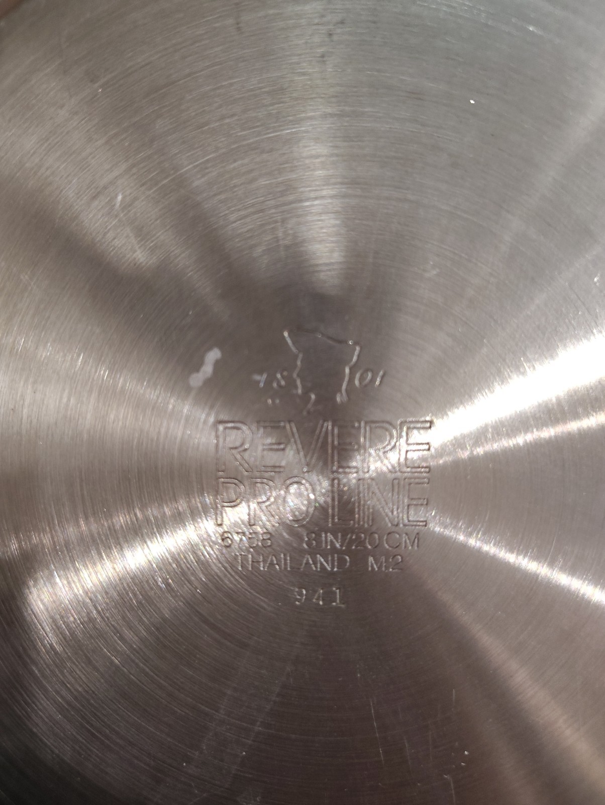 Revere Ware Pro Line 8″ Skillet Stainless Steel Copper Core 20cm 6758