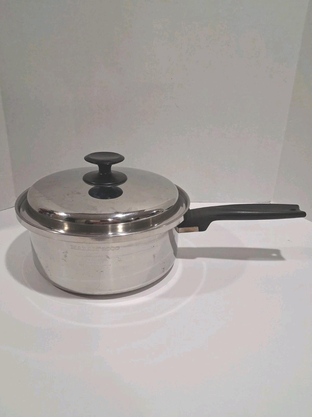 Maxam 2000 Multi Ply Surgical SS Cookware 2.5 Quart Waterless Sauce Pan Lid