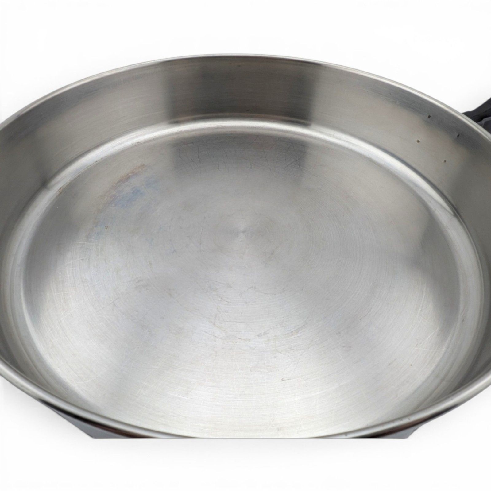 Farberware 12″ 18/10 Stainless Steel Covered Deep Skillet Saute Pan w/Lid