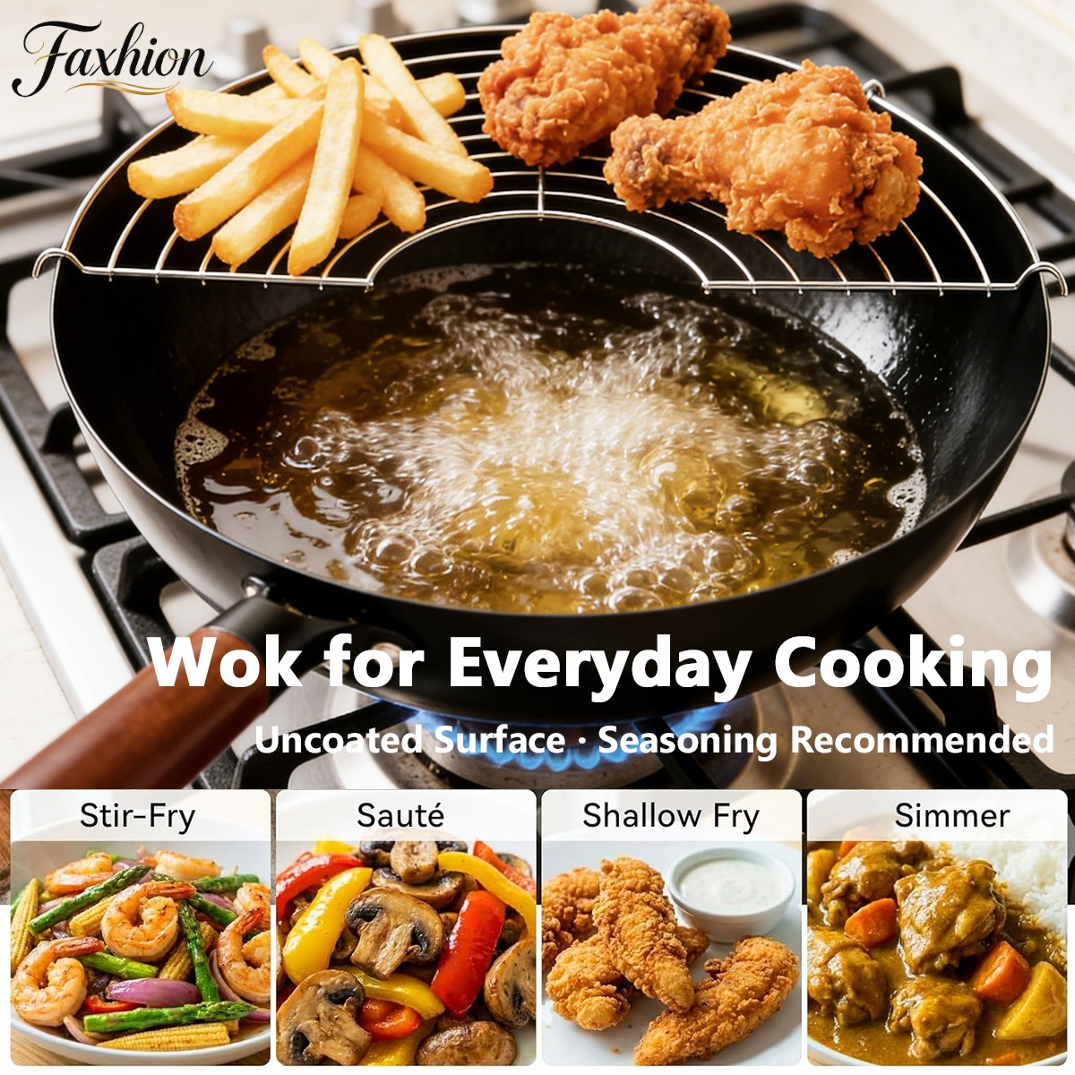 14pcs FASHION Cast Iron Cookware Frying Pan Set, 12.6 Inches