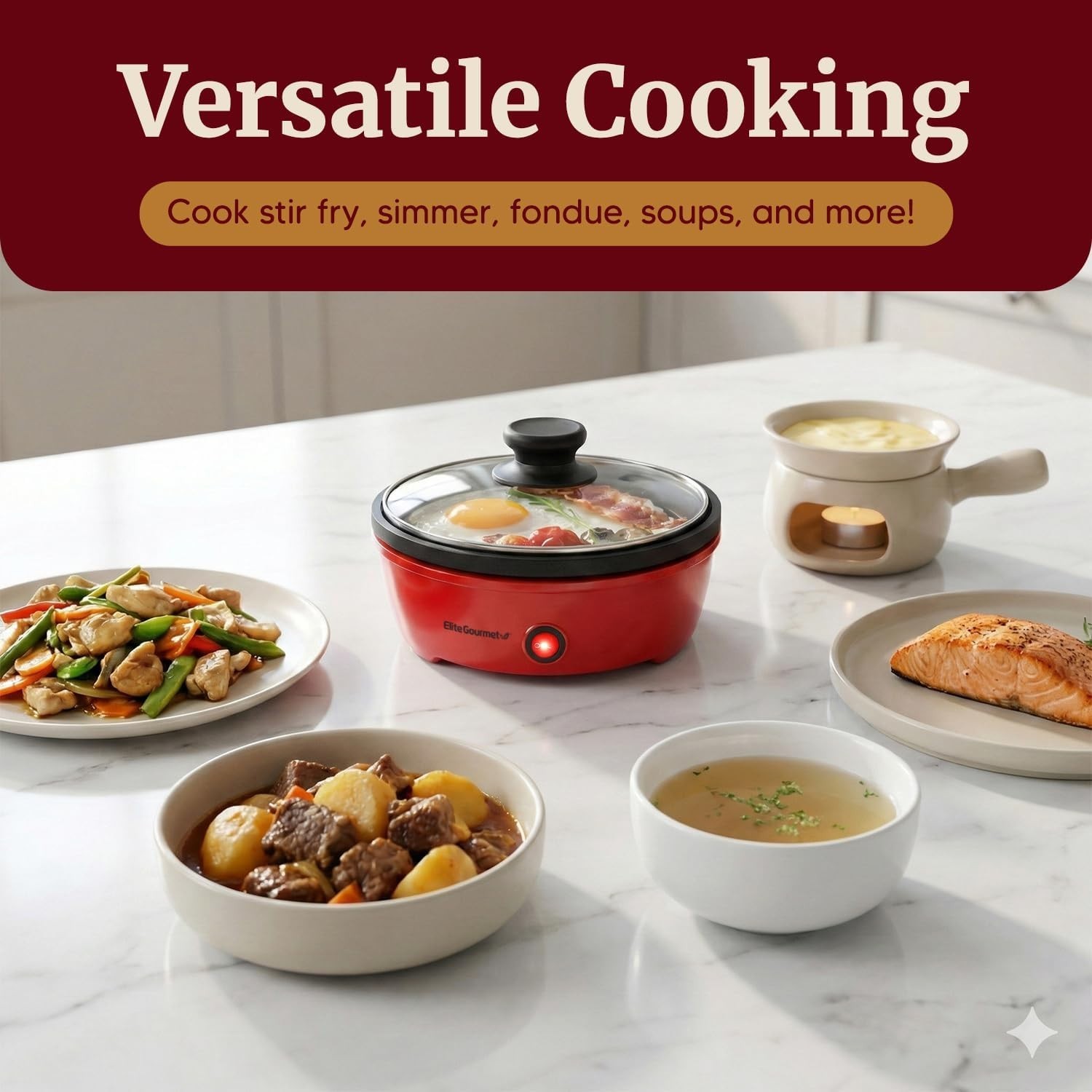 Versatile 8.5-Inch Non-Stick Skillet with Glass Lid – Perfect for Small Spaces