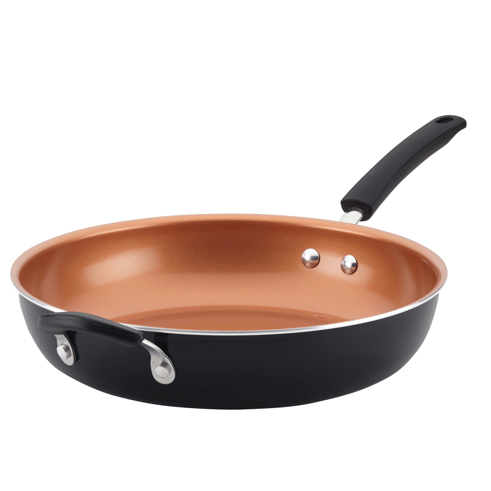 12.5″ Easy Clean Pro Non-Stick Skillet with Helper Handle, Black