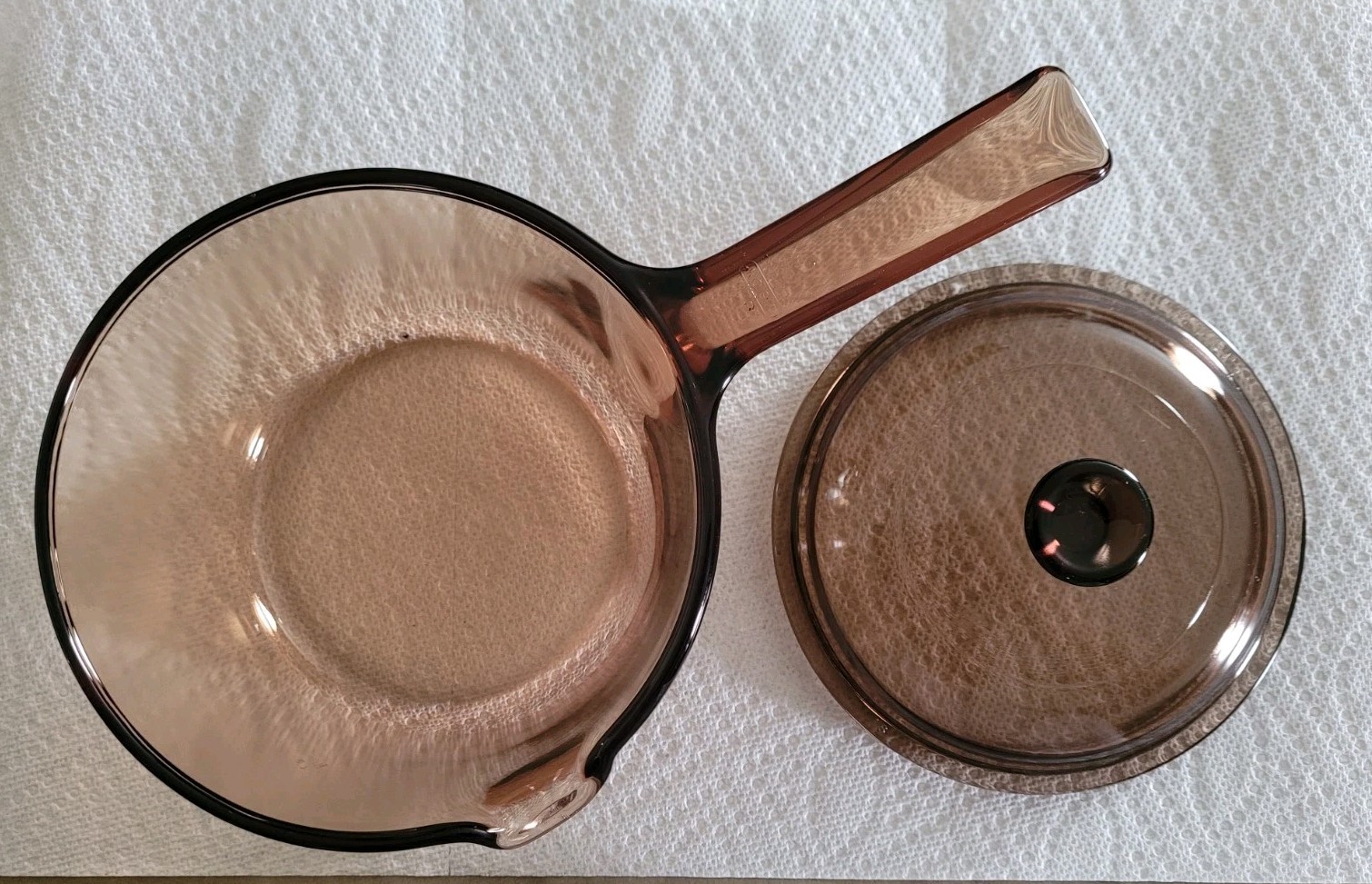 Corning Ware Vision Glass Cookware 1 L Sauce Pan with Pour Spout & Lid
