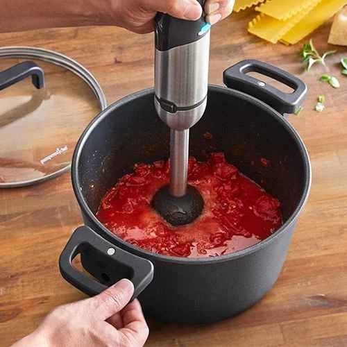 Pampered Chef 5.25 qt (5-L) Stock Pot W/Lid Non stick Made In Germany