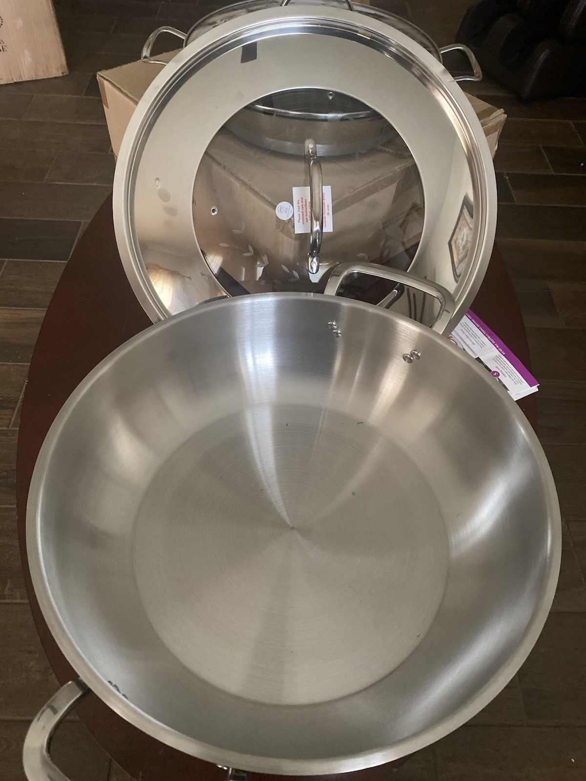Princess House Vida Sana 5-PlyStainless Steel 16-Qt. Deep Casserole