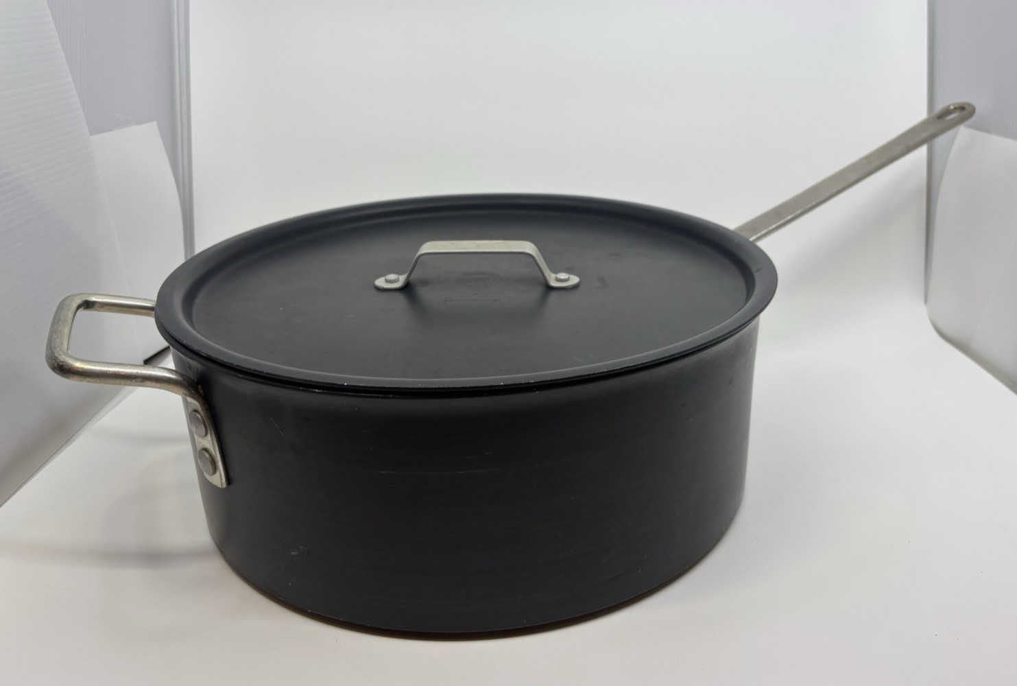 Calphalon Anodized NSF Commercial 8.5 qt. Sauce Pan w/ Lid #8788.5 USA RARE