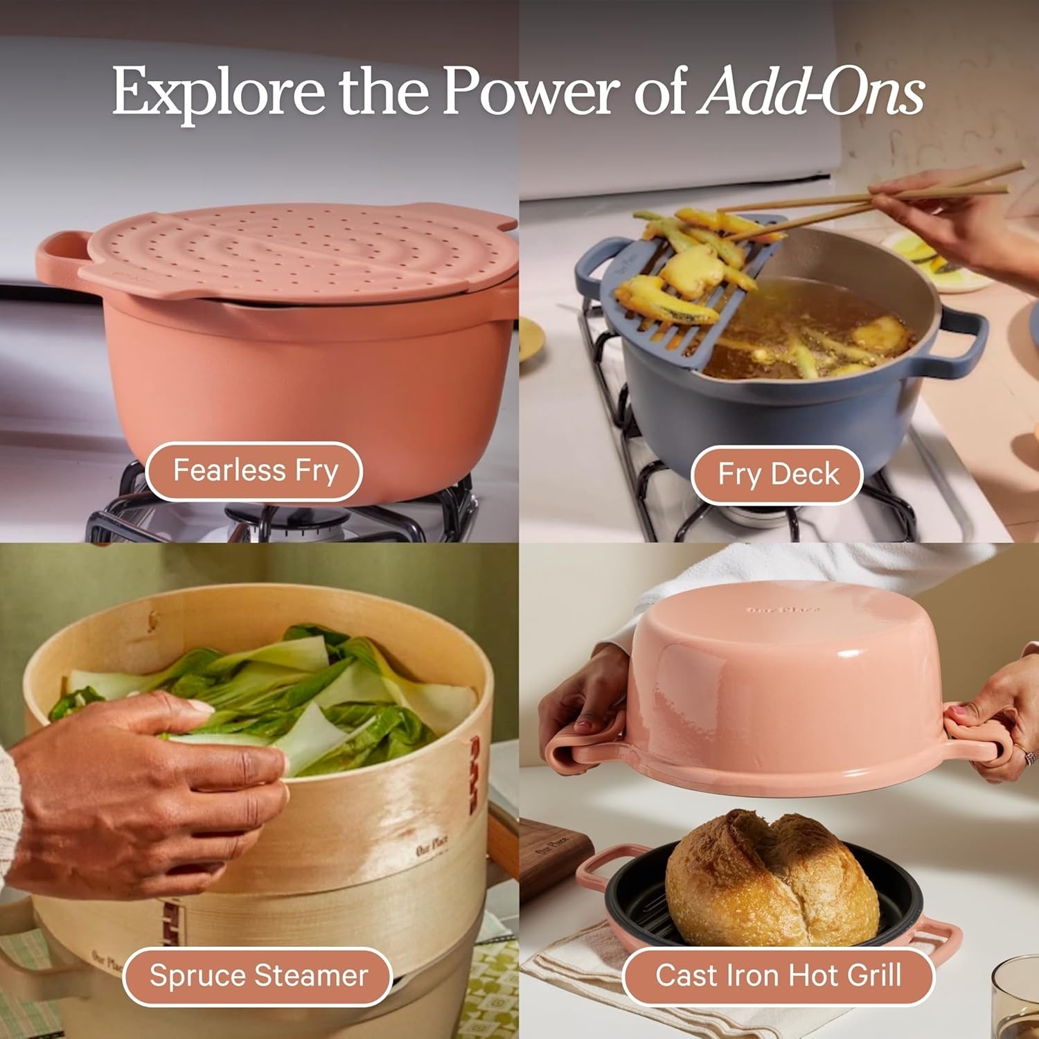 Our Place Perfect Pot | 5.5 Qt, Ceramic Pot with Lid & Spatula, Char