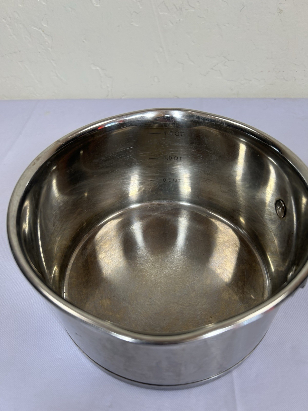 David Burke Gourmet Pro Heavy Stainless 1.75 Qt Sauce Pan Heavy Commercial Grade