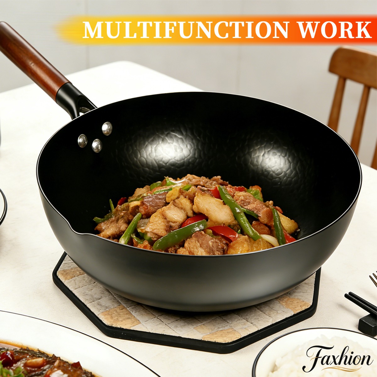 14pcs FASHION Cast Iron Cookware Frying Pan Set, 12.6 Inches